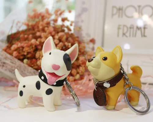 Vista 7 de MIFXIN Llavero de perro lindo llavero de coche llavero decoración llavero llavero para niños adultos fiesta amistad, bull terrier