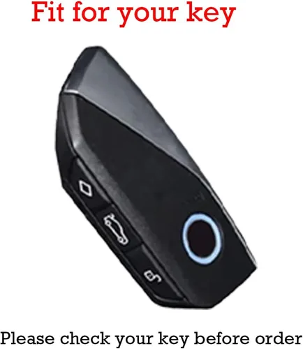 Vista 2 de KUNIO Funda para llavero de automóvil compatible con BMW Energy Ix XM X1 X3 X5 X7 X7 M Sport 2 3 4 5 7 Series Llavero de cuero