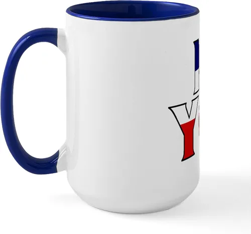 Vista 2 de CafePress New York Republic Tazas de cerámica de 15 oz (15.0 fl oz)