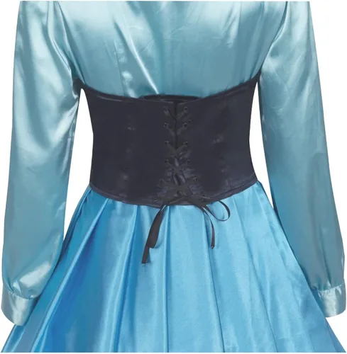Vista 5 de Disfraz de princesa para mujer vestido de fiesta de Halloween con lazo para el cabello