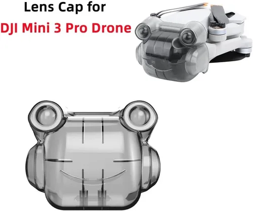 Vista 5 de Mini 3 Pro lente de cámara tapa len cubierta cardán sensor de visión cubierta protectora para DJI Mini 3 Pro Drone Accesorios (gris claro)