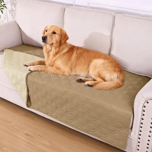 Vista 119 de hyha - Manta impermeable para cama de perro, mantas suaves para mascotas, funda impermeable para sofá para perros, fundas reversibles lavables