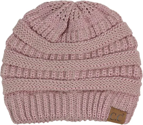 Vista 120 de C.C Trendy Warm Chunky Soft Stretch Cable Knit Beanie