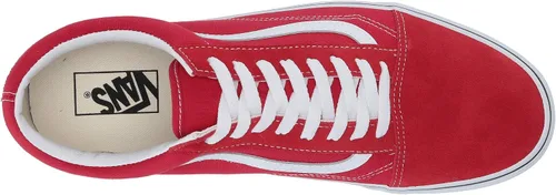 Vista 2 de Vans Tenis Old Skool para hombre, color rojo y blanco verdadero, talla 12, Rojo blanco (Racing RedTrue White)