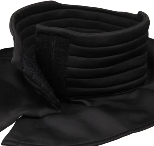 Vista 3 de Cuello Seal Disfraz Cosplay Armor Casco Accesorio Acanalado Negro Polaina