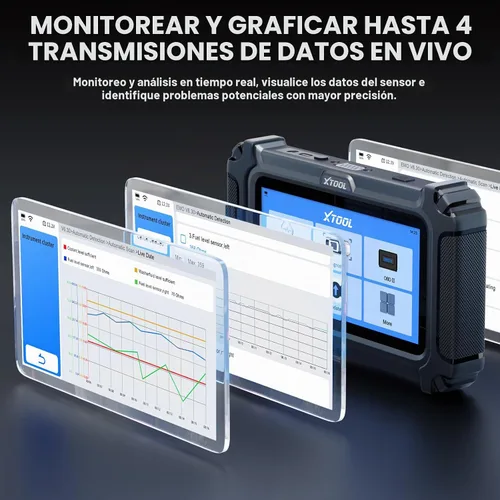 Vista 4 de El ABS SRS del escáner del coche de XTOOL D5 OBD2 del escáner del motor de la comprobación del lector de código 10 reset