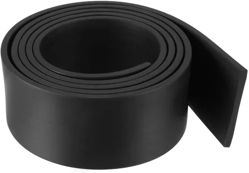 Vista 10 de uxcell Tira de sello de goma rectangular maciza, 0.197 in de ancho, 0.118 in de grosor, 3.3 ft de largo, color negro