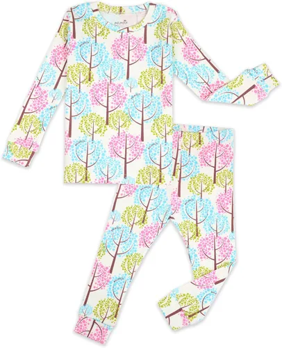 Vista 26 de moimoln Sibling Matching 6M-8Y Pijamas de algodón suave y cálido de modal con mangas largas de personaje, ajustados, para dormir todos los días