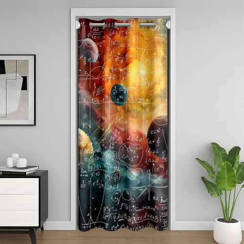 Vista 18 de Feelyou Math Equation - Cortina de puerta (1 panel, 34 x 80 pulgadas)