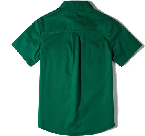 Vista 3 de Tronjori Camisa de manga corta con botones y dos bolsillos para niños