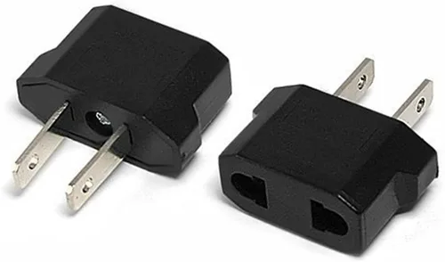 Vista 6 de ANRANK E-U4113619AK Adaptador de enchufe europeo a estadounidense (negro, paquete de 2)