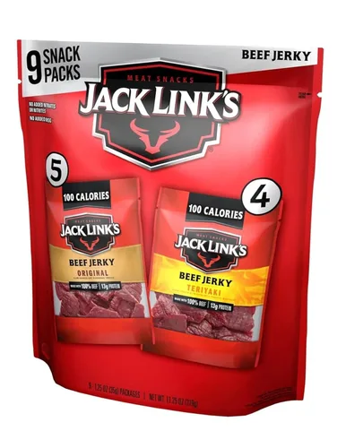 Vista 9 de Jack Link's Beef Jerky Multipack - Original - 0.625 oz (paquete de 20)