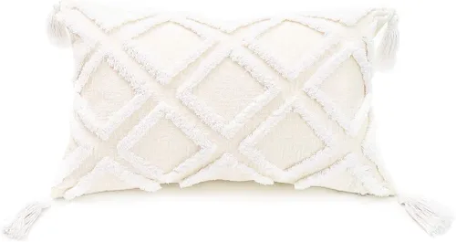 Vista 8 de PLWORLD - Funda de almohada con diseño boho de diamantes (1 unidad)
