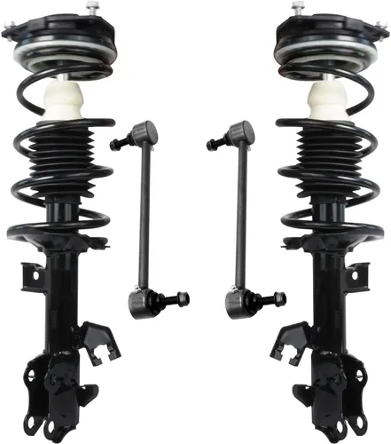 Vista 43 de Detroit Axle - Kit de 4 piezas de puntales delanteros para Toyota Highlander 2001 2002 2003, enlaces de barra antivuelco estabilizadores y puntales
