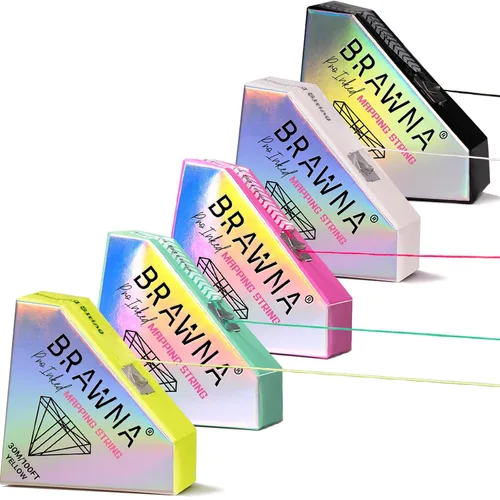 Vista 12 de BRAWNA PMU Supplies - Cuerda de mapeo preentintada para microblading y microsombreado de cejas - Cuerda de microblading premium - Herramienta