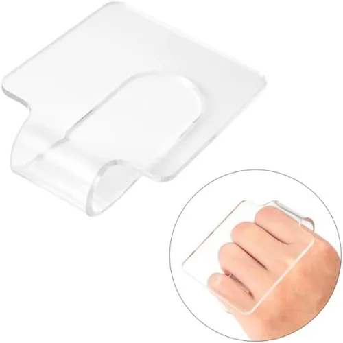 Vista 3 de Paleta de mezcla de maquillaje de mano, paleta de mano de maquillaje, paleta de manicura de uñas acrílicas, paleta de sombra de ojos, paleta
