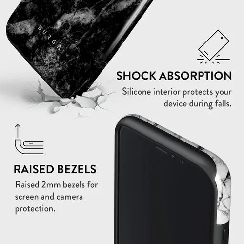 Vista 5 de BURGA - Funda compatible con iPhone 11 PRO, carcasa rígida híbrida de 2 capas + Funda protectora de silicona, Fatal Contradiction