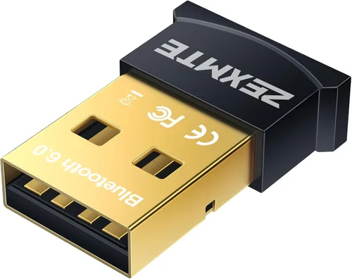 Vista 10 de ZEXMTE Adaptador USB Bluetooth 5.1 para PC, Dongle Bluetooth para PC, Rango Largo Estable de 50M/164FT, con Antena FPC, Plug & Play para Windows