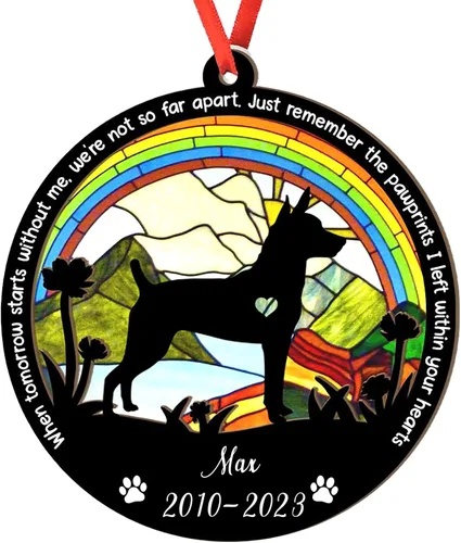 Vista 20 de Adorno personalizado para atrapasoles de sabueso afgano, adorno de Navidad de sabueso afgano, regalo para perro amante, sabueso afgano conmemorativo