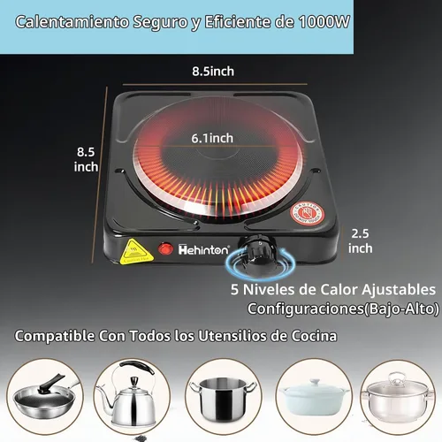 Vista 4 de Olla profesional de doble caldera de 40.6 fl oz/40.6 onzas, olla de fusión de chocolate de acero inoxidable 304 con placa caliente eléctrica de 1000