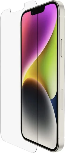 Vista 16 de Belkin ScreenForce UltraGlass Protector de pantalla con filtro de luz azul para iPhone 14 Pro, resistente a los arañazos, protección contra impactos
