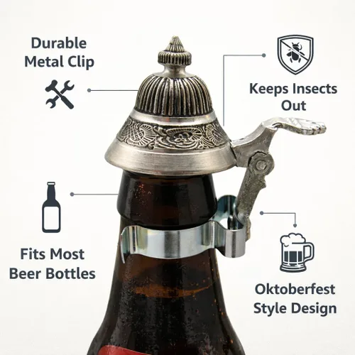 Vista 3 de Oktoberfest Party Favor Beer Bottle Stein Tapa