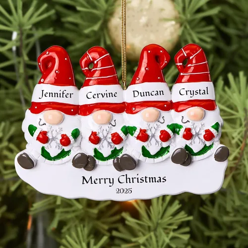 Vista 23 de Bemaystar 2025 Adornos Personalizados de Primer Navidad del Bebé - Adornos de Navidad de Resina Hechos a Mano con Nombre y Año - Adornos de Navidad