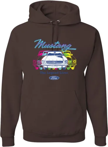 Vista 30 de Wild Bobby Ford Mustang The Legend Lives - Sudadera con capucha unisex con diseño de coches y camiones
