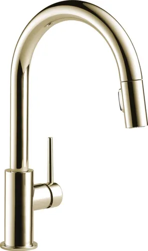 Vista 12 de Delta Faucet Trinsic - Grifo de cocina de níquel cepillado, grifos de cocina con rociador extraíble, grifo para fregadero de cocina con acoplamiento