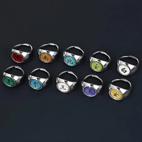 Vista 7 de PADINHY - Anillo de disfraz de ninja, accesorios de cosplay, anillo de anime para cosplay