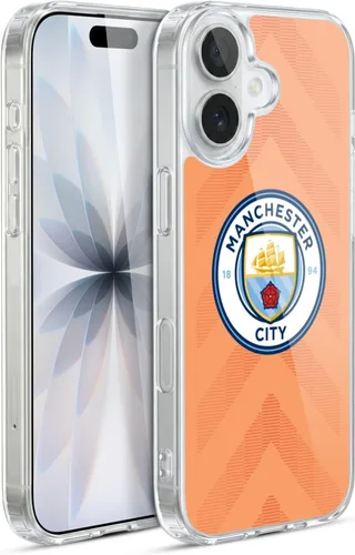 Vista 104 de Head Case Designs Funda de gel con licencia oficial del Manchester City Man City FC Away 2022/23 [protección de grado militar] compatible con Apple