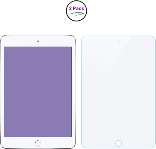 Vista 6 de Protector de pantalla completa de vidrio templado antiluz azul [2 unidades] para iPad Mini 4/Mini 5 de 7.9 pulgadas