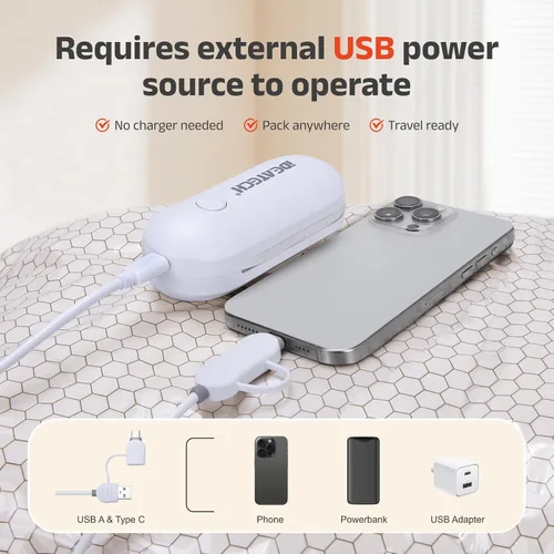 Vista 3 de IDEATECH Bolsas de vacío de viaje con bomba USB, bolsas de sellado al vacío ahorradoras de espacio para ropa y equipaje, bolsas de embalaje