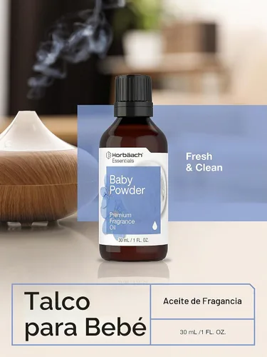 Vista 6 de Horbäach Aceite de fragancia en polvo para bebé, 1 fl oz (30 ml) Grado