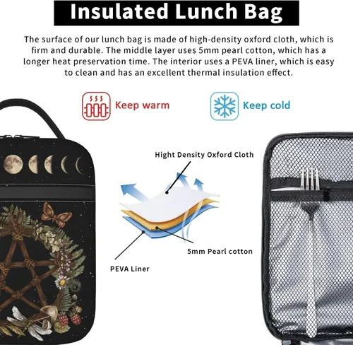 Vista 49 de Gianlaima Fiambrera aislada de fútbol americano para mujeres y hombres, bolsa de almuerzo portátil reutilizable para oficina, trabajo, viajes