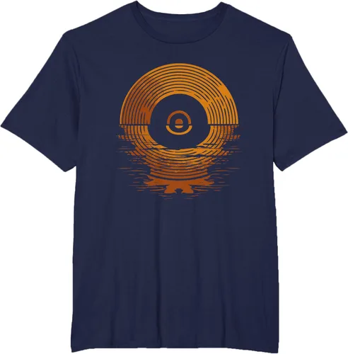 Vista 55 de Vinyl LP Records - Camiseta de vinilo Sunset Negro