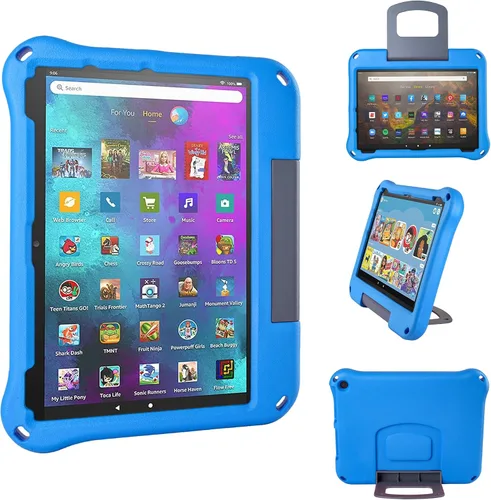 Vista 8 de 10 - Funda ligera para tablet de 10 pulgadas para niños, ligera, antideslizante, a prueba de golpes, no compatible con iPad (negro)