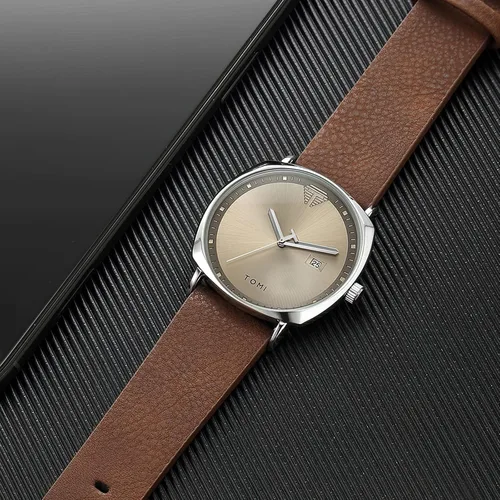Vista 6 de TOMI Relojes de pulsera de cuarzo para hombre de negocios de moda para hombre, regalos para hombres, estudiantes y mujeres
