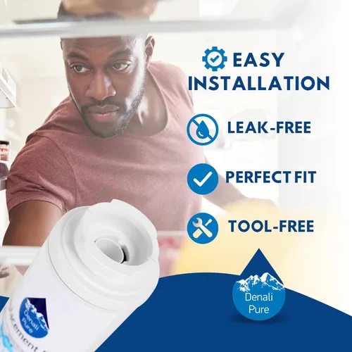 Vista 6 de Upstart Battery Paquete de 4 filtros de agua de repuesto para refrigerador Jenn-Air JCD2295KES - Compatible con cartucho de filtro de agua Jenn-Air
