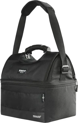 Vista 6 de Igloo Gripper - Bolsa enfriadora de lados suaves Enfriador de almuerzo aislado de doble compartimento