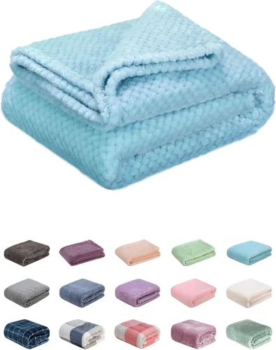 Vista 79 de Manta difusa o manta mullida para bebé, suave y cálida y acogedora manta de lana de coral para niños pequeños, bebés o recién nacidos, para cuna