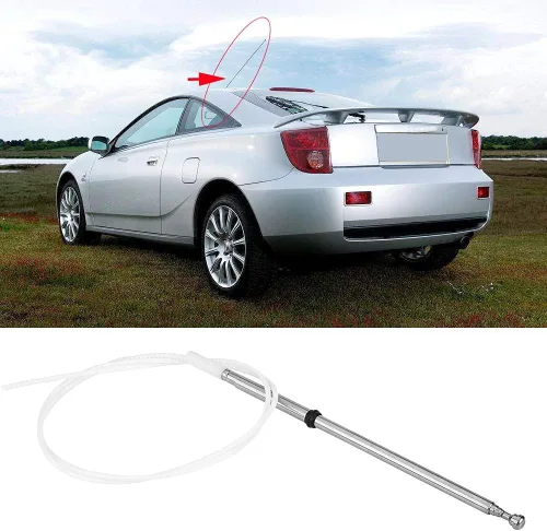 Vista 3 de Mástil de antena de radio AM FM para coche, repuesto de coche AM/FM Radio Antena Mast para Land Cruiser LX470 98-07