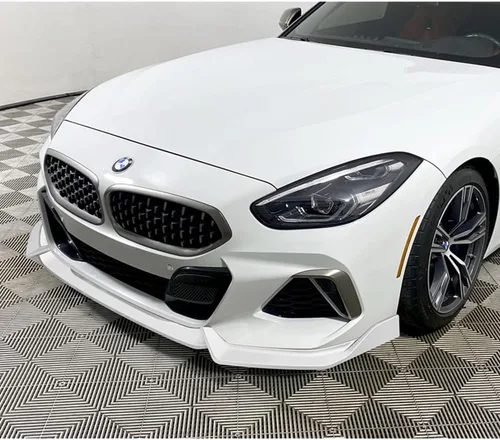 Vista 5 de Q1-TECH, borde de parachoques delantero compatible con BMW Z4 2019 2020 2021 2022, alerón de parachoques delantero, kit de divisor de cuerpo
