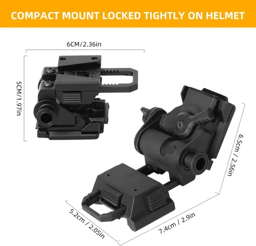 Vista 4 de Gafas de visión nocturna NVG Mount para casco L4G24 PVS15/18 (negro/TAN)