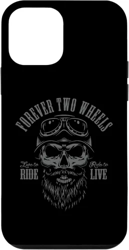 Vista 16 de Forever Two Wheels Biker Skull with Beard Motorcycle Design - Carcasa para iPhone 17