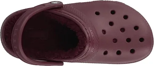 Vista 4 de Crocs - Zuecos para adultos, diseño clásico con forro, unisex, Granates