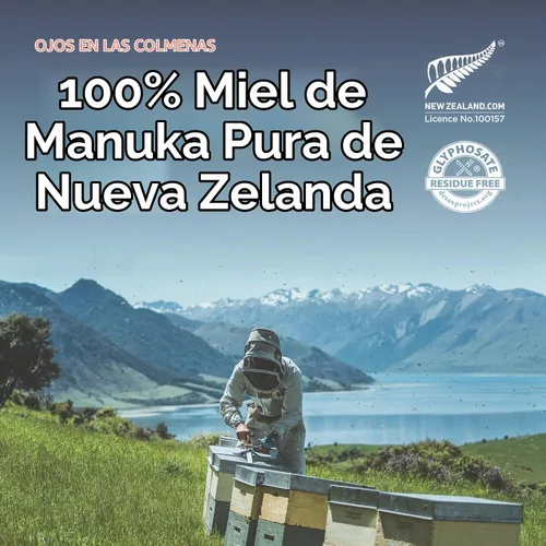 Vista 10 de New Zealand Honey Co. Miel de manuka cruda UMF 15+ MGO 514+, certificado UMF / 8.8oz