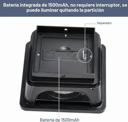 Vista 9 de Luces solares para postes de metal de 3 x 3 pulgadas, vinilo y madera de 4 Armazón negra