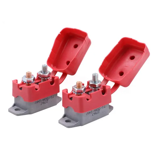 Vista 10 de Disyuntor de reinicio automático de 12V 24V con perno prisionero y cubierta 5A 10A 15A 20A 25A 30A 40A 50A Amp Kit surtido de interruptores