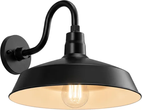 Vista 14 de 17 pulgadas. RLM Warehouse - Pantalla con brazo de cuello de cisne y bombilla Led A19 5000K de 9W